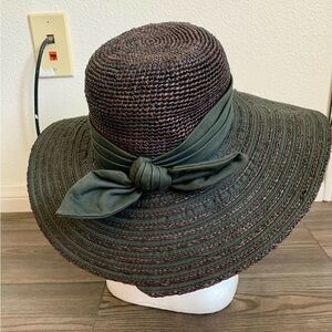 Flora Bella crochet raffia hat